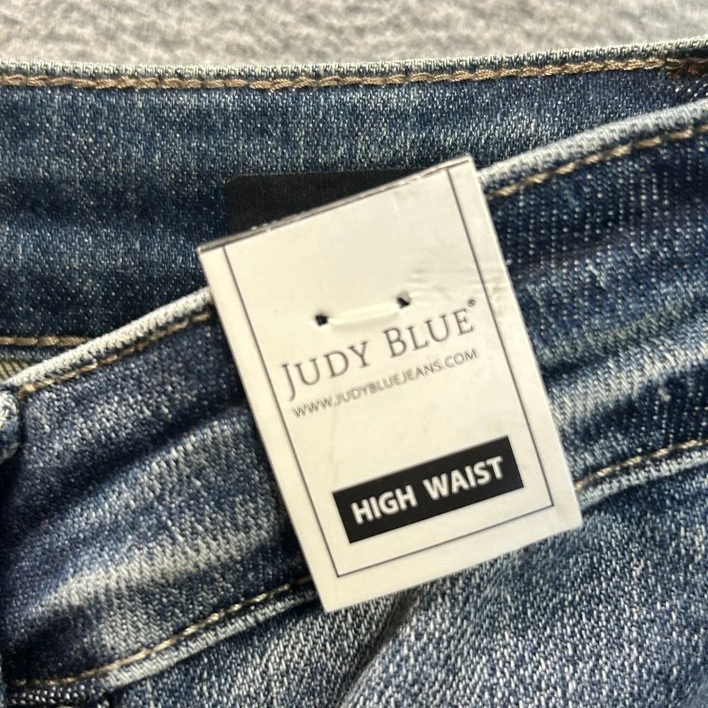 Judy Blue  High Rise Flare Leg Jeans Womens 1/25 Medium Wash Blue Denim